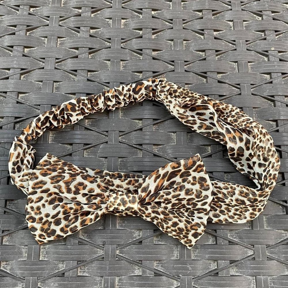 Leopard print headband